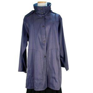 BABETTE San Francisco Lightweight Packable Navy Hoodie Jacket XS - Made in USA